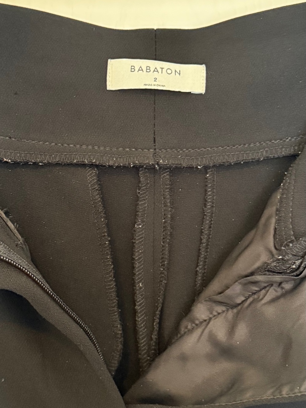 Aritzia Black High-Rise Wide-Leg Trousers - Picture 7 of 10